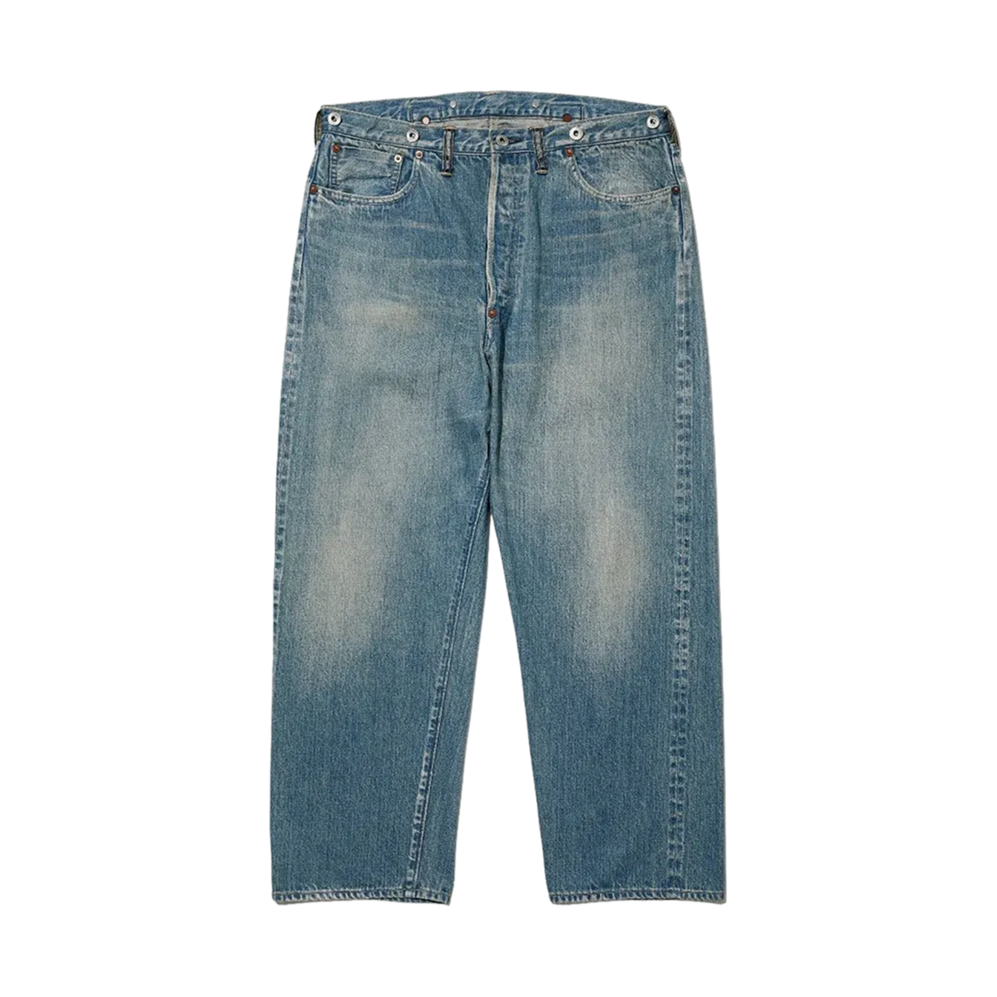 아프레쎄 No.22 워시드 와이드 데님 팬츠 인디고 - 26SS(A.Presse No.22 Washed Wide Denim Pants Indigo - 26SS)