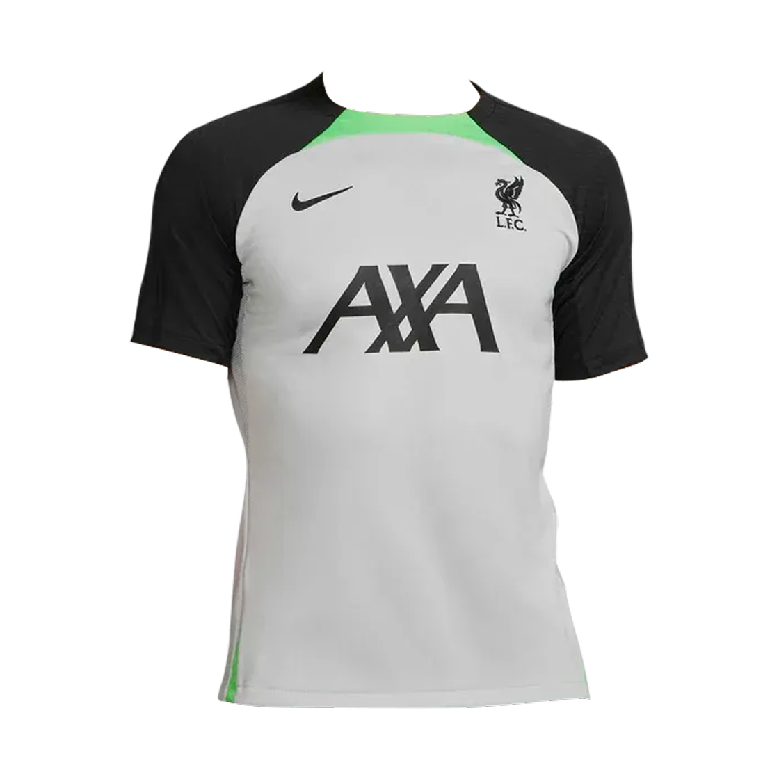 DX3020-013 Nike Liverpool FC Strike Dri-Fit Knit Football Top Wolf Grey Poison Green (DX3020-013) (Non Marking Ver.)