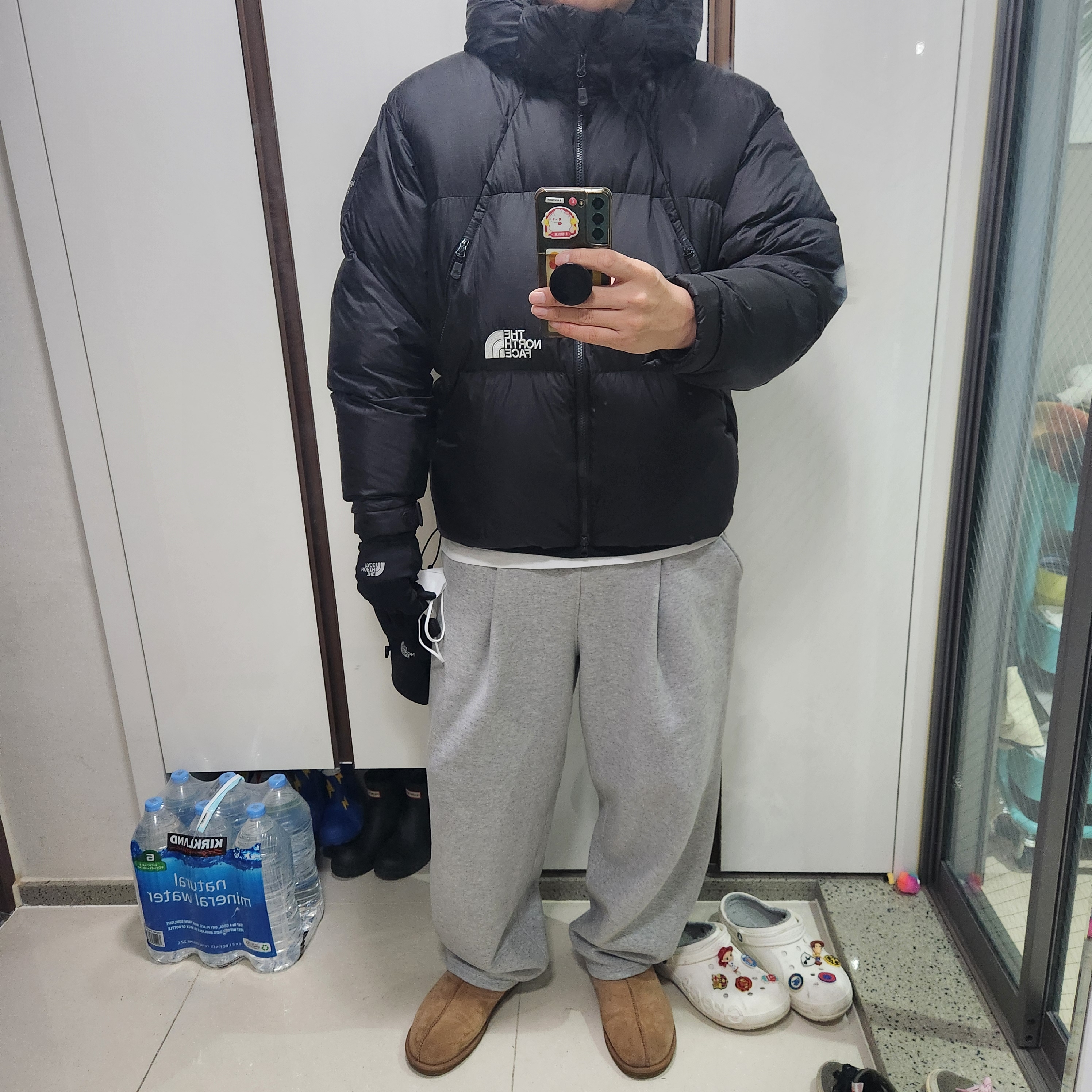 The North Face White Label Project Down Jacket RDS Black - 25FW 착용 스타일 - 2