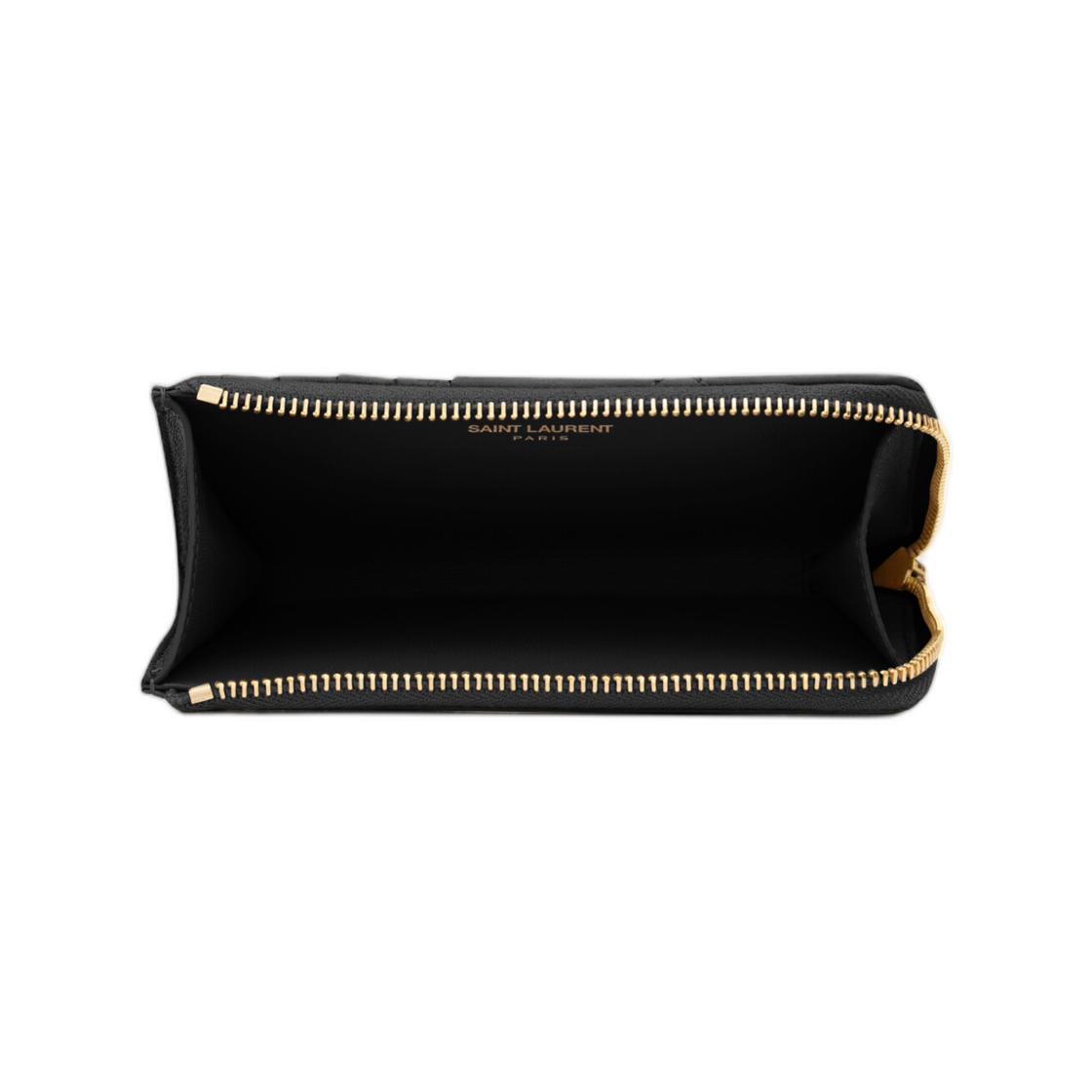 생로랑 카산드라 비쥬 집 카드 케이스 그레인 드 뿌드르 레더 블랙(Saint Laurent Cassandre Bijou Zip Card Case in Grain De Poudre Leather Black) - 3