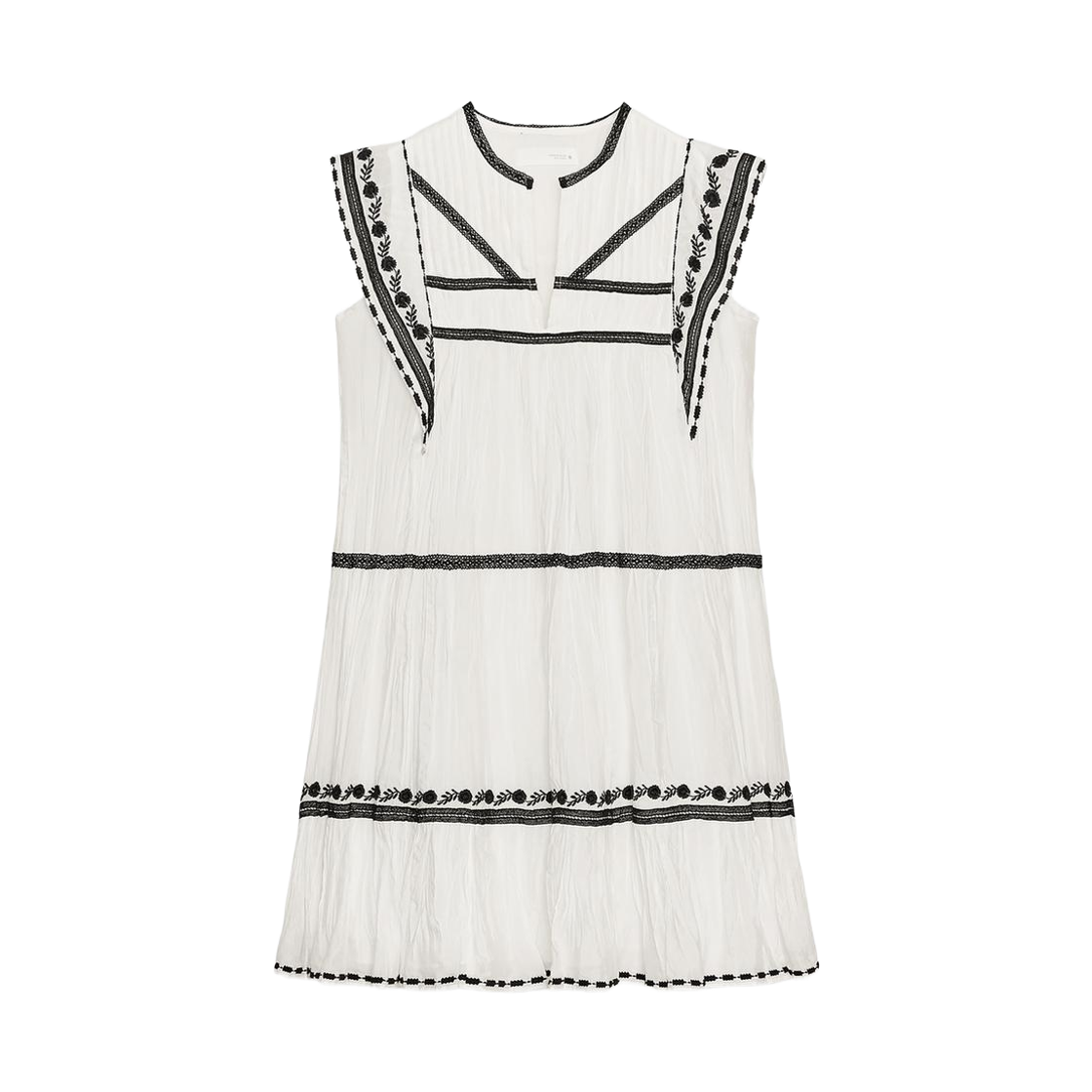 sachin and babi light blue dress NWT ZARA EMBROIDERED MINI DRESS ZW COLLECTION main image 1