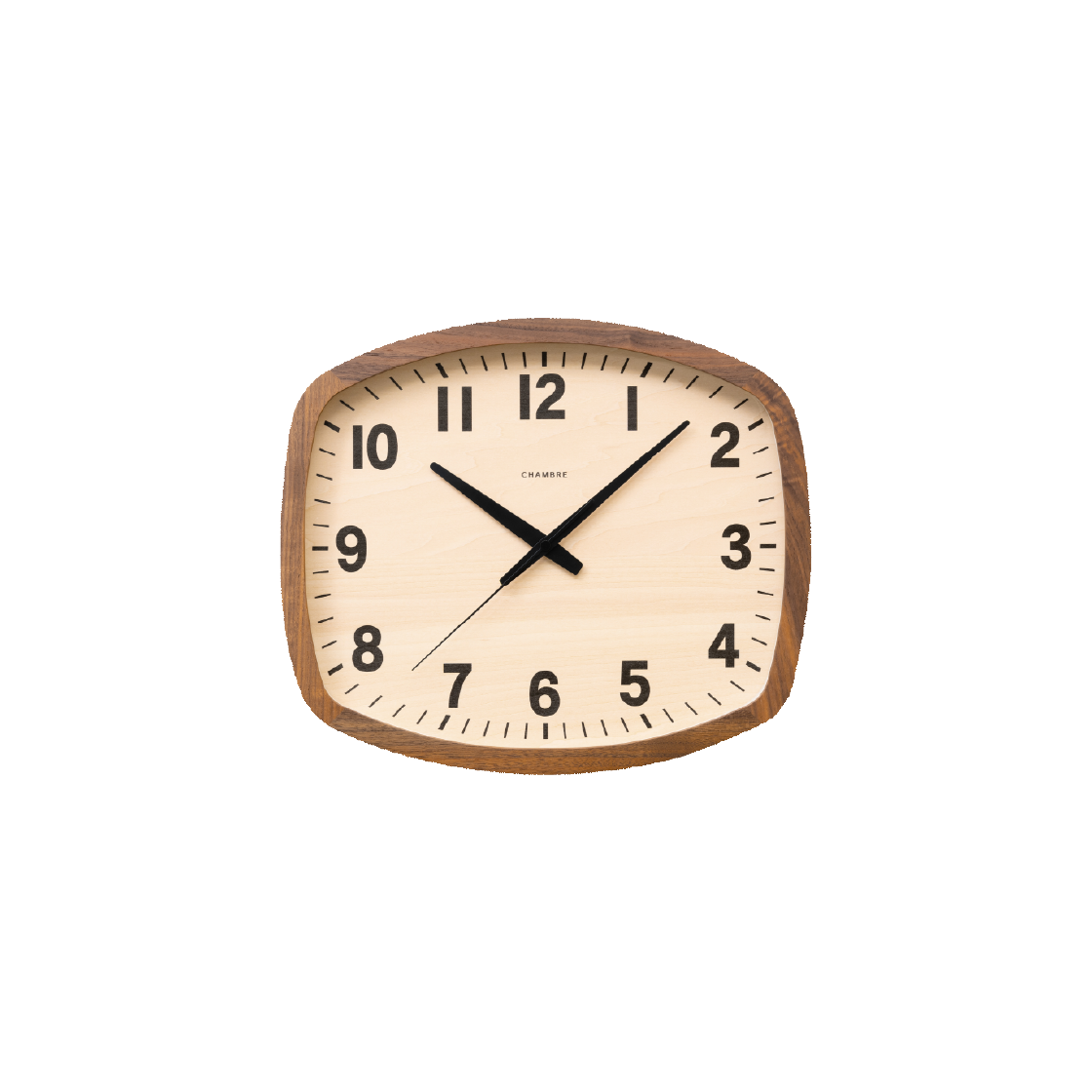 [3% 적립] 모로모로 샹브루 알 스퀘어 벽시계 월넛([3% 적립] MOROMORO CHAMBRE R-Square Clock walnut)