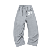 AMOU Spiral One Tuck Pants Gray