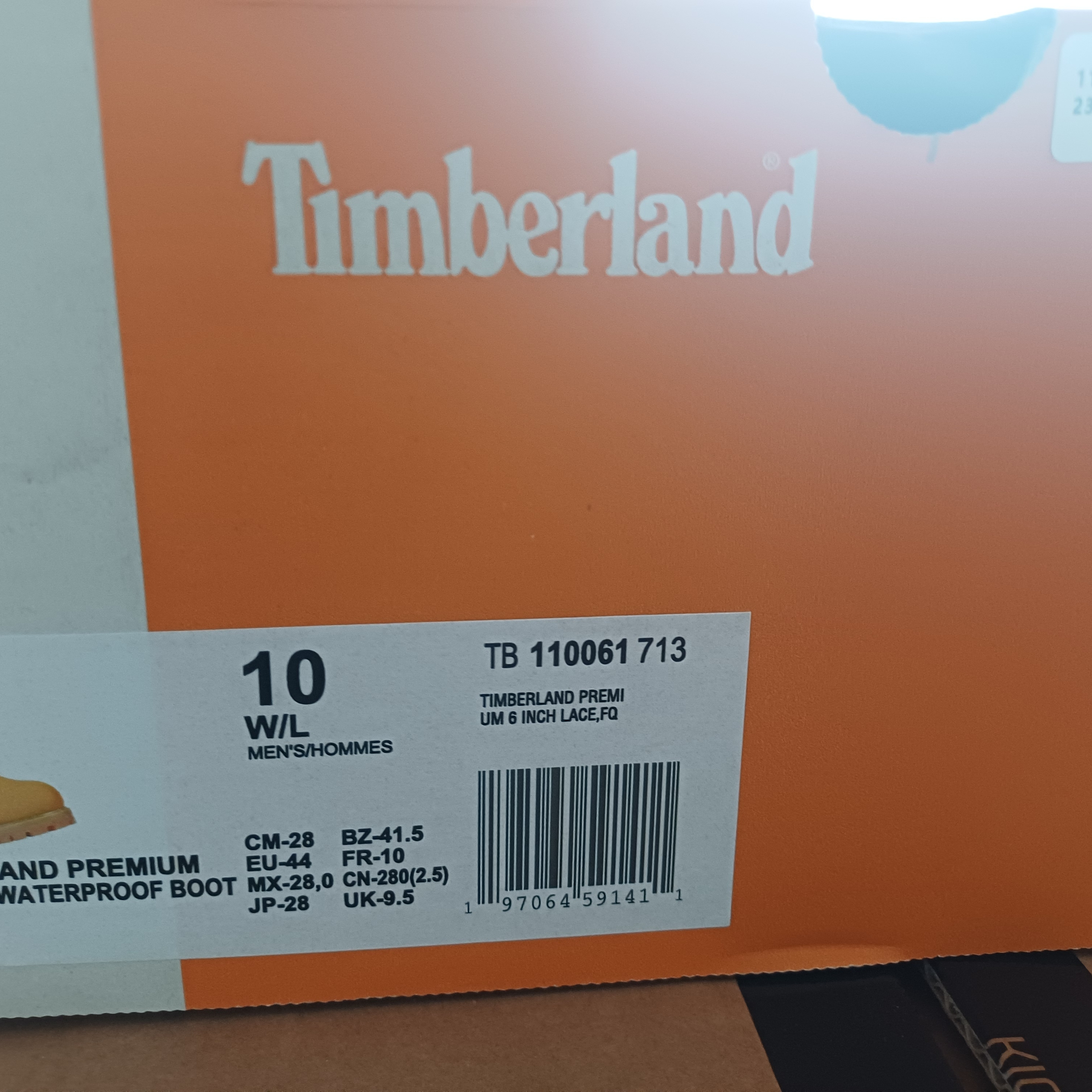 Timberland Premium 6 inch Waterproof Boot Wheat Nubuck - Wide 착용 스타일 - 2