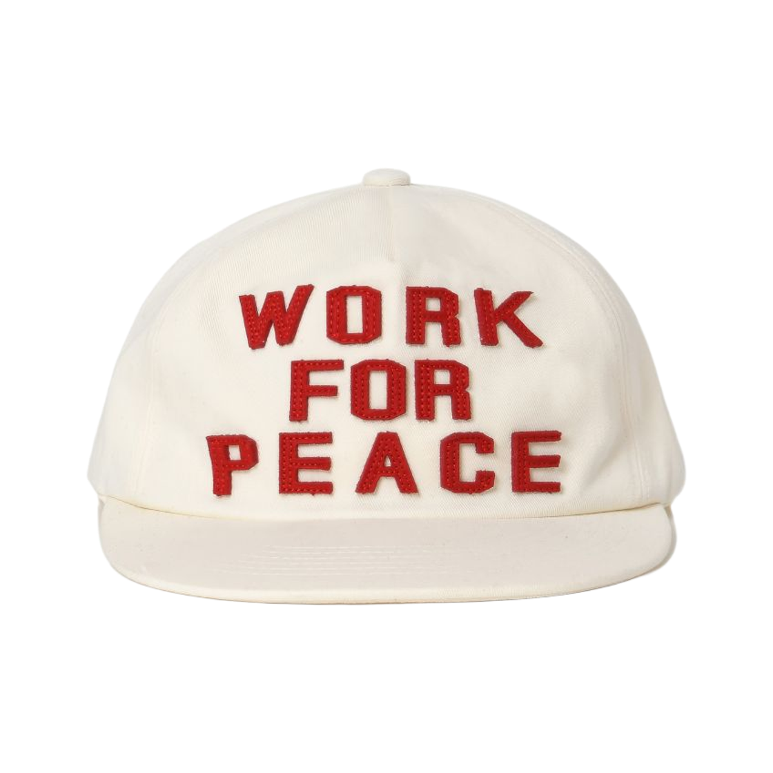 아모우 워크 포 피스 5패널 캡 아이보리(AMOU Work For Peace 5pannel Cap Ivory)
