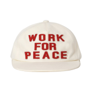AMOU Work For Peace 5pannel Cap Ivory