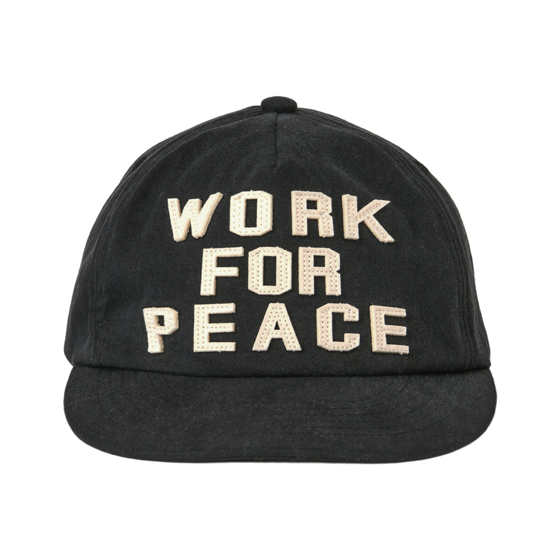 아모우 워크 포 피스 5패널 캡 블랙(AMOU Work For Peace 5pannel Cap Black)