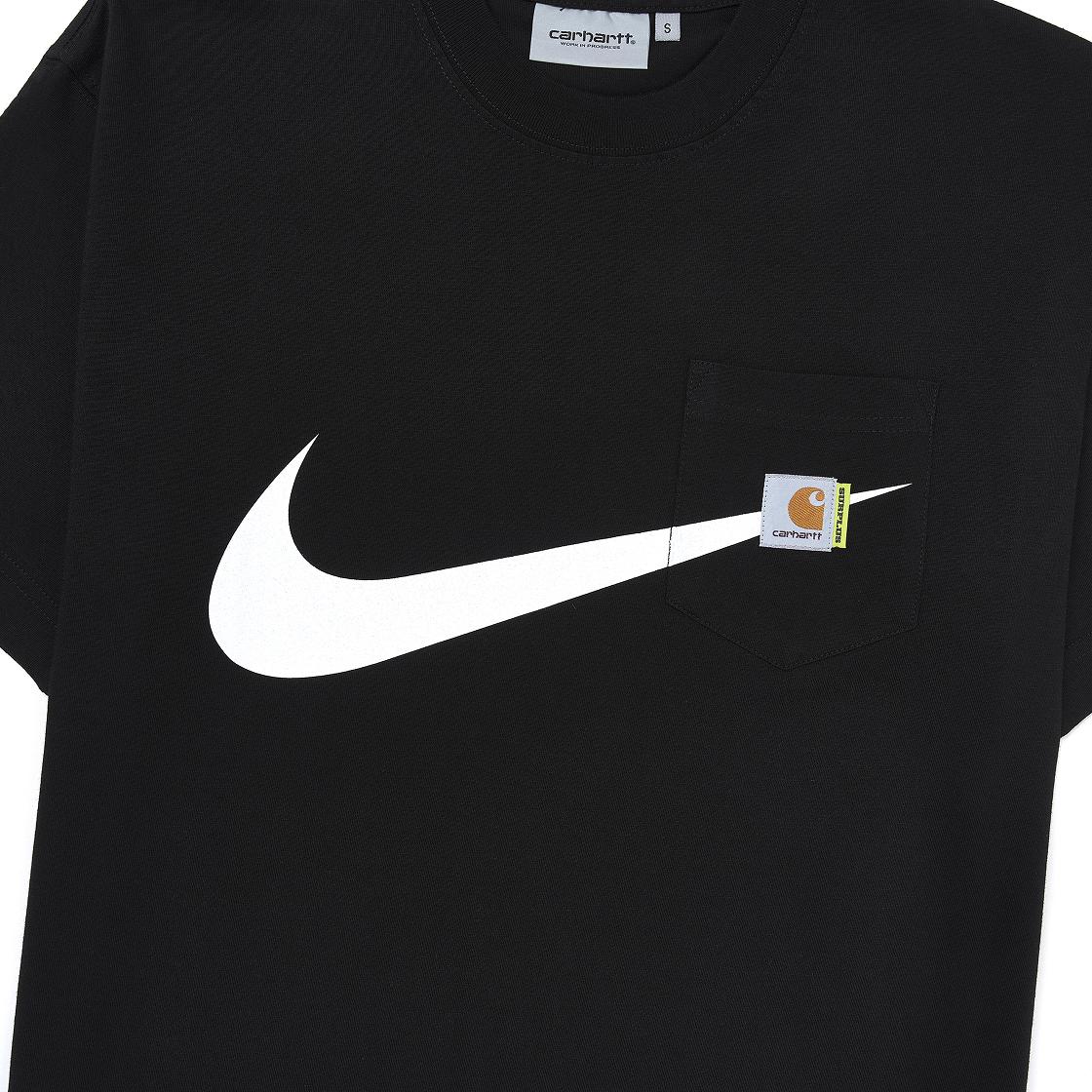 칼하트 WIP x 나이키 그래픽 포켓 티셔츠 블랙 - 서플러스 2025 한정(Carhartt WIP x Nike Graphic Pocket T-Shirt Black - Surplus 2025 Exclusive) - 3