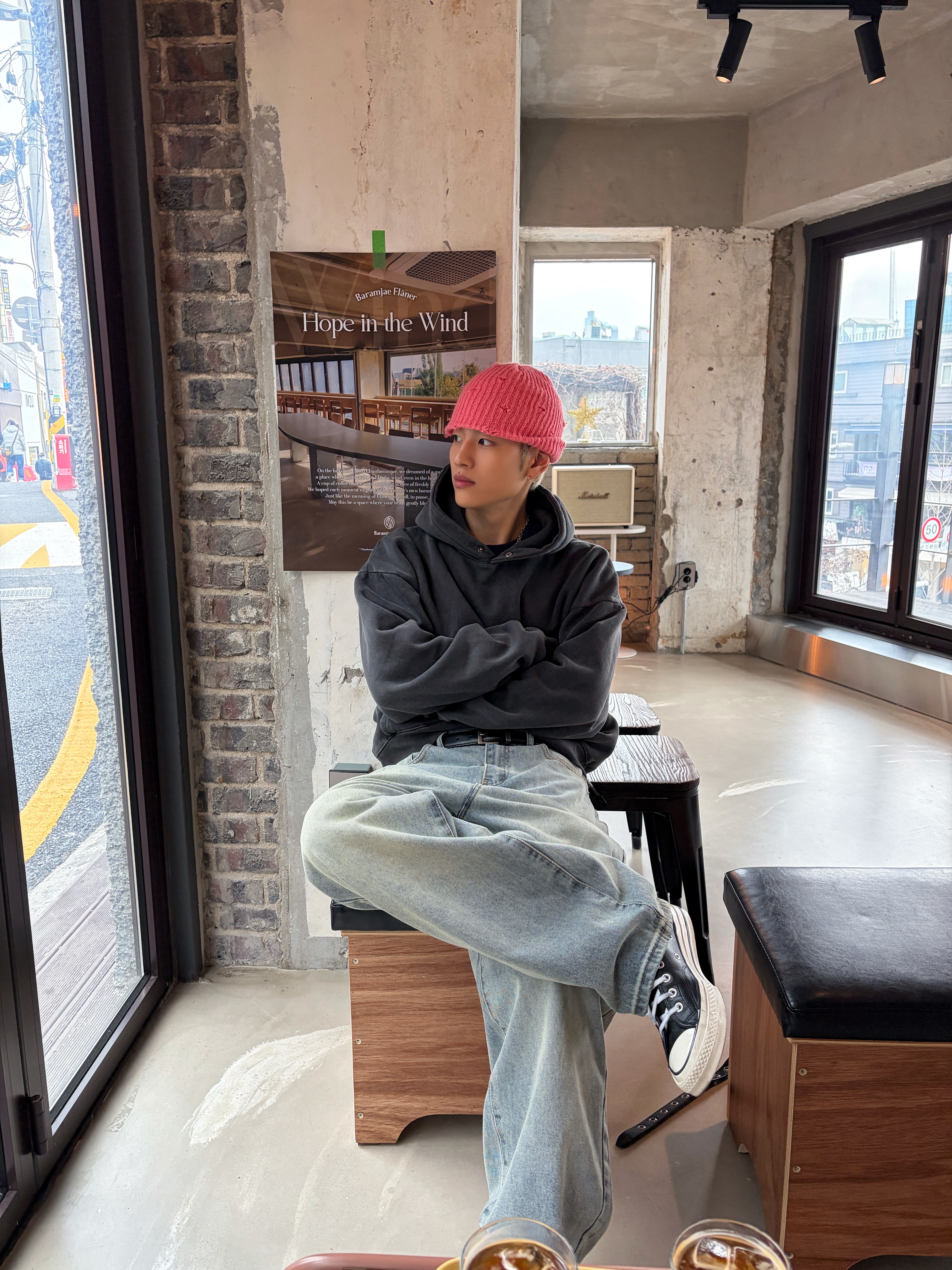 Converse Chuck 70 Hi Black 착용 스타일