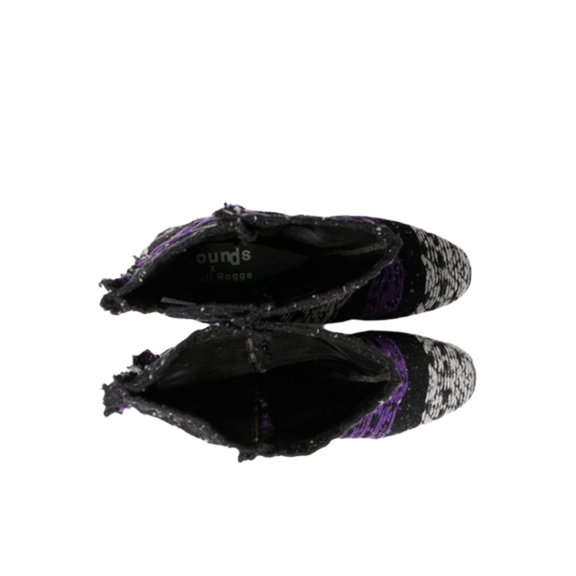 (W) 그라운즈 x 메릴 로게 베이비 주얼리 페어아일 숏 퍼플((W) Grounds x Meryll Rogge Baby Jewelry Fairisle Short Purple) - 2