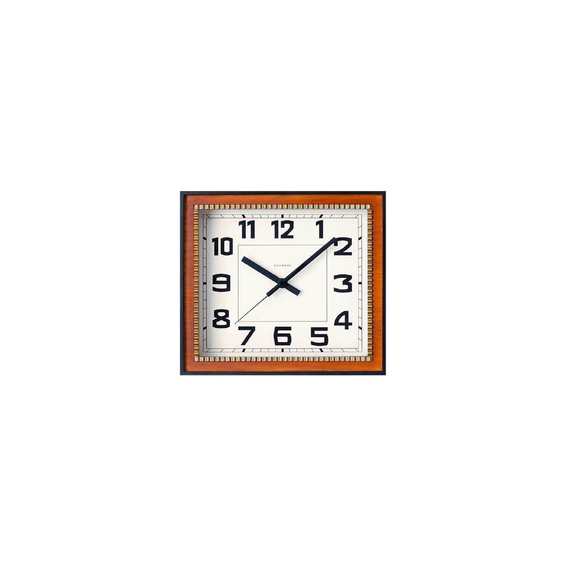 [3% 적립] 모로모로 샹브루 브레스 사각 벽시계([3% 적립] MOROMORO CHAMBRE Brass Rectangle Clock)