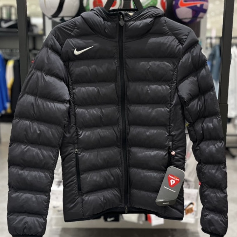 Nike Total 90 Therma-Fit Football Puffer Jacket Black Sail - Asia 착용 스타일