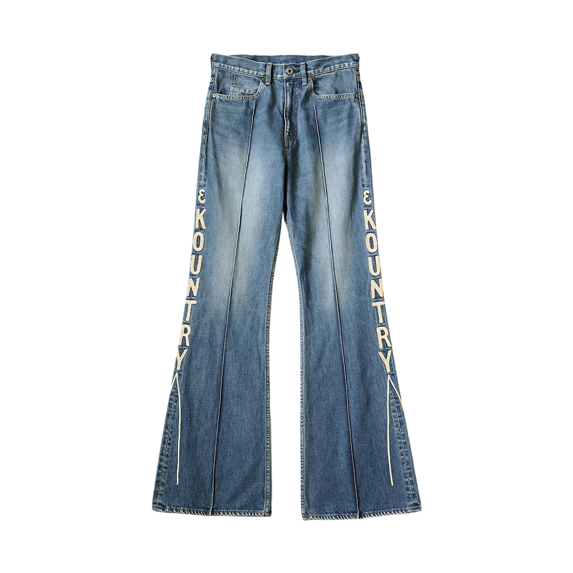 캐피탈 14온즈 데님 5P 오카벨보 & 컨트리 자수 프로세싱(Kapital 14 oz. Denim 5P Okabellbo & Kountry Embroidery Processing) - 1