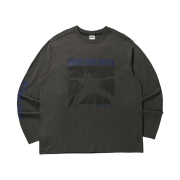 AMOU Wave Man Long Sleeve Charcoal