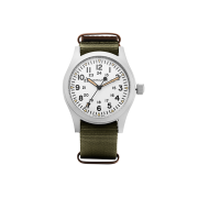 [15% 쿠폰] Hamilton Khaki Field Mechanical 42mm Nato Strap Green White