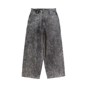 Kapital 14W Corduroy Boogie Dayport Baggy Pants Dirty Dyed Black