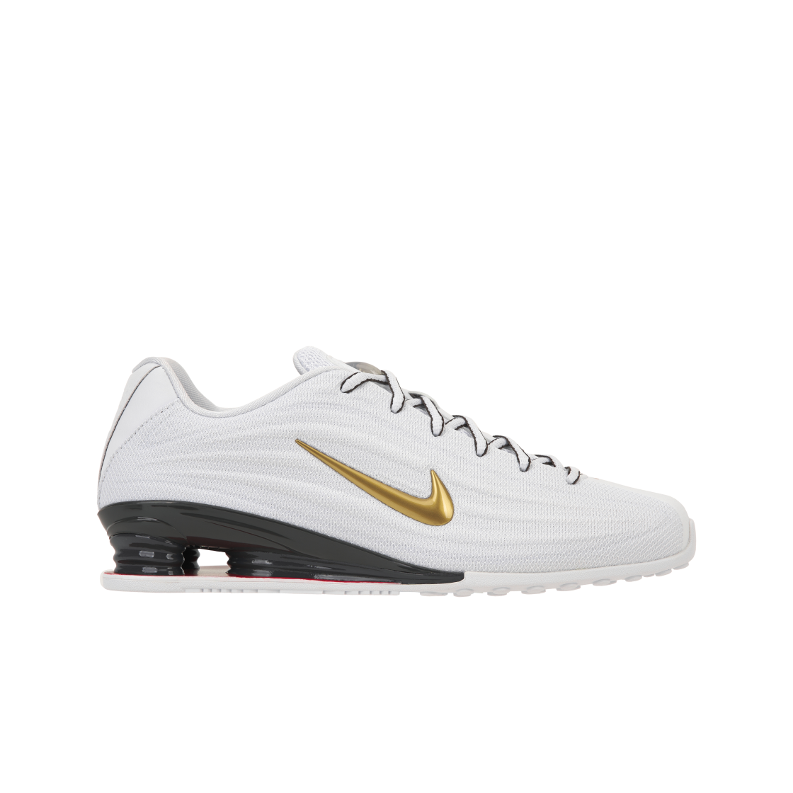 (W) 나이키 샥스 Z 화이트 메탈릭 골드((W) Nike Shox Z White Metallic Gold)