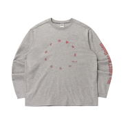 AMOU Star Circle Long Sleeve Gray