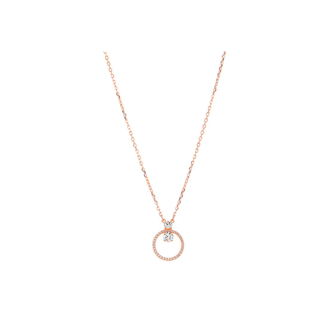 5692266 [15% 쿠폰] (W) Swarovski Constella Pendant Round Cut White Rose Gold Tone Plated
