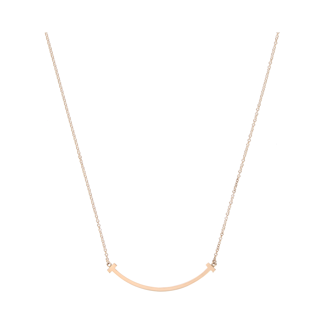티파니 앤 코 티파니 T 스마일 펜던트 스몰 로즈 골드(Tiffany & Co. Tiffany T Smile Pendant Small Rose Gold)