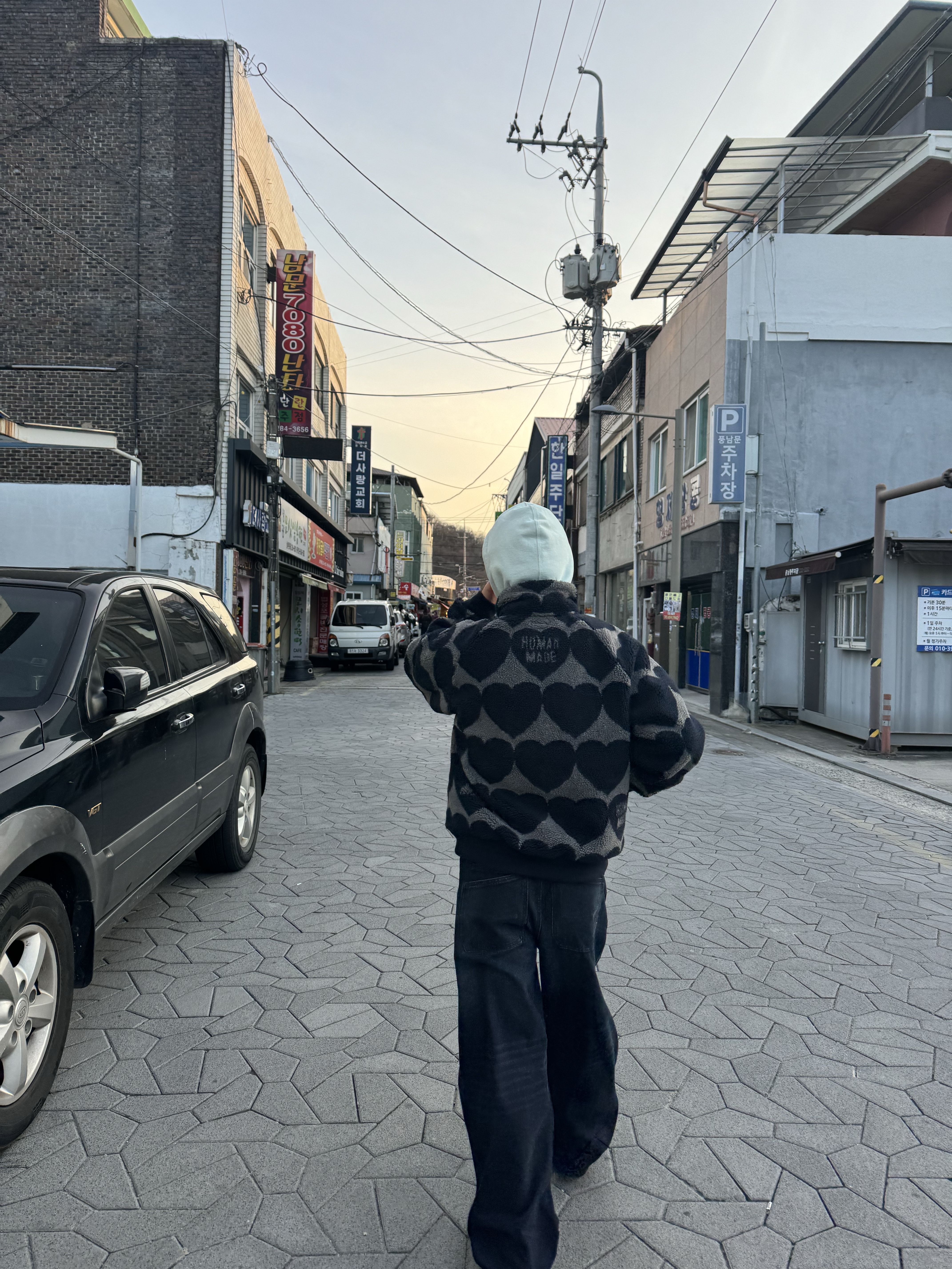Human Made Heart Fleece Jacket Navy, Supreme Small Box Zip Up Hooded Sweatshirt Pale Blue - 25FW 착용 스타일 - 1
