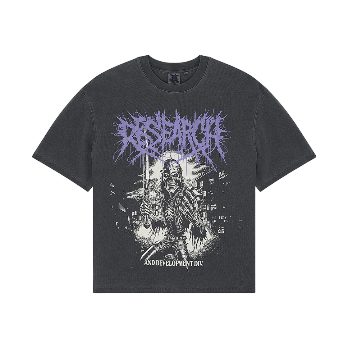 D261UTS714/D262UTS714-094 Deus Ex Machina Metal Fabricator T-Shirt Charcoal