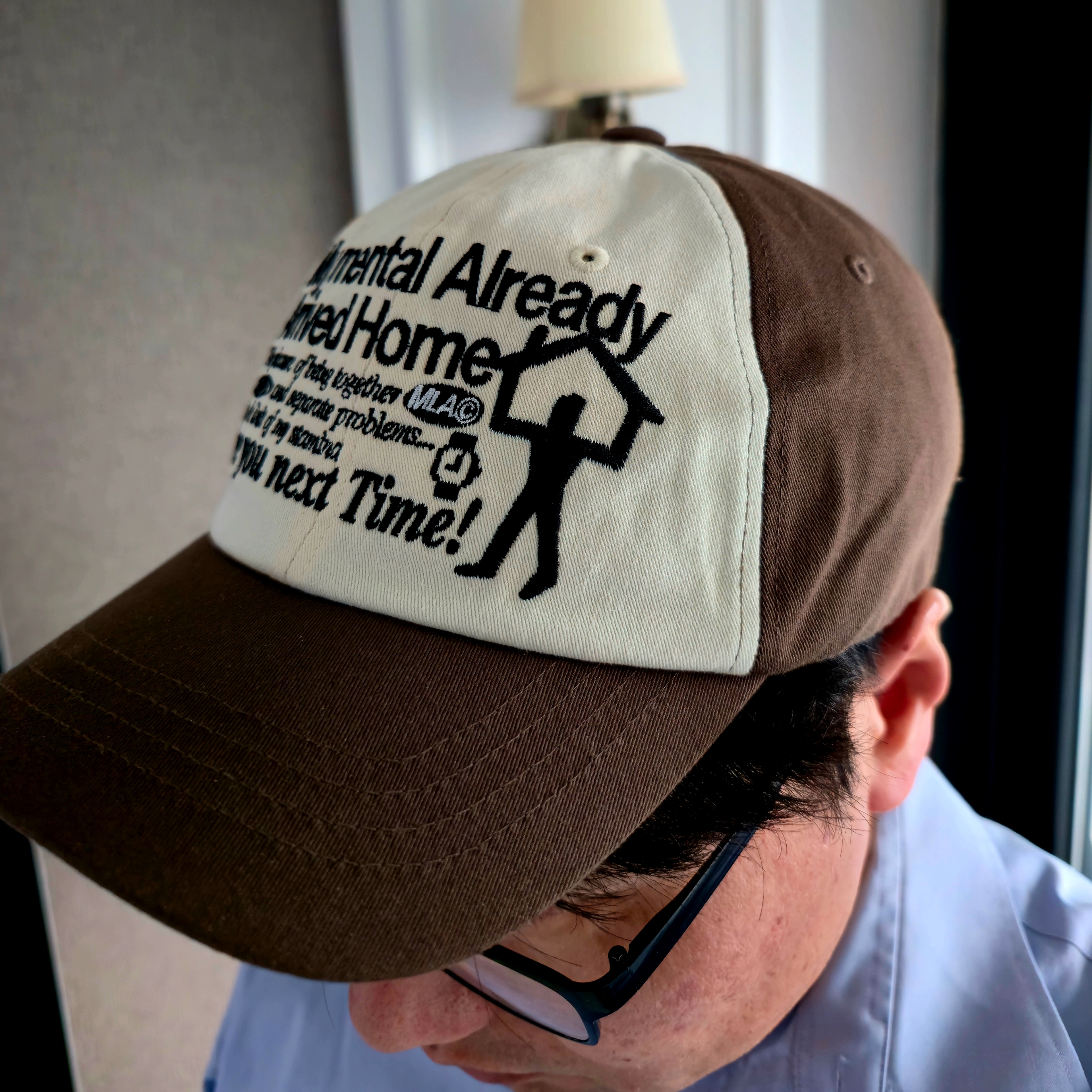 Millo Archive Home Mentality Ball Cap Brown 착용 스타일