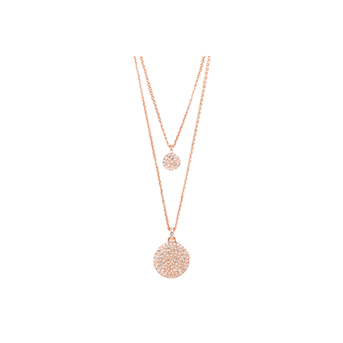 5683449 [20% 쿠폰] (W) Swarovski Sublima Layered Pendant White Rose Gold Tone Plated