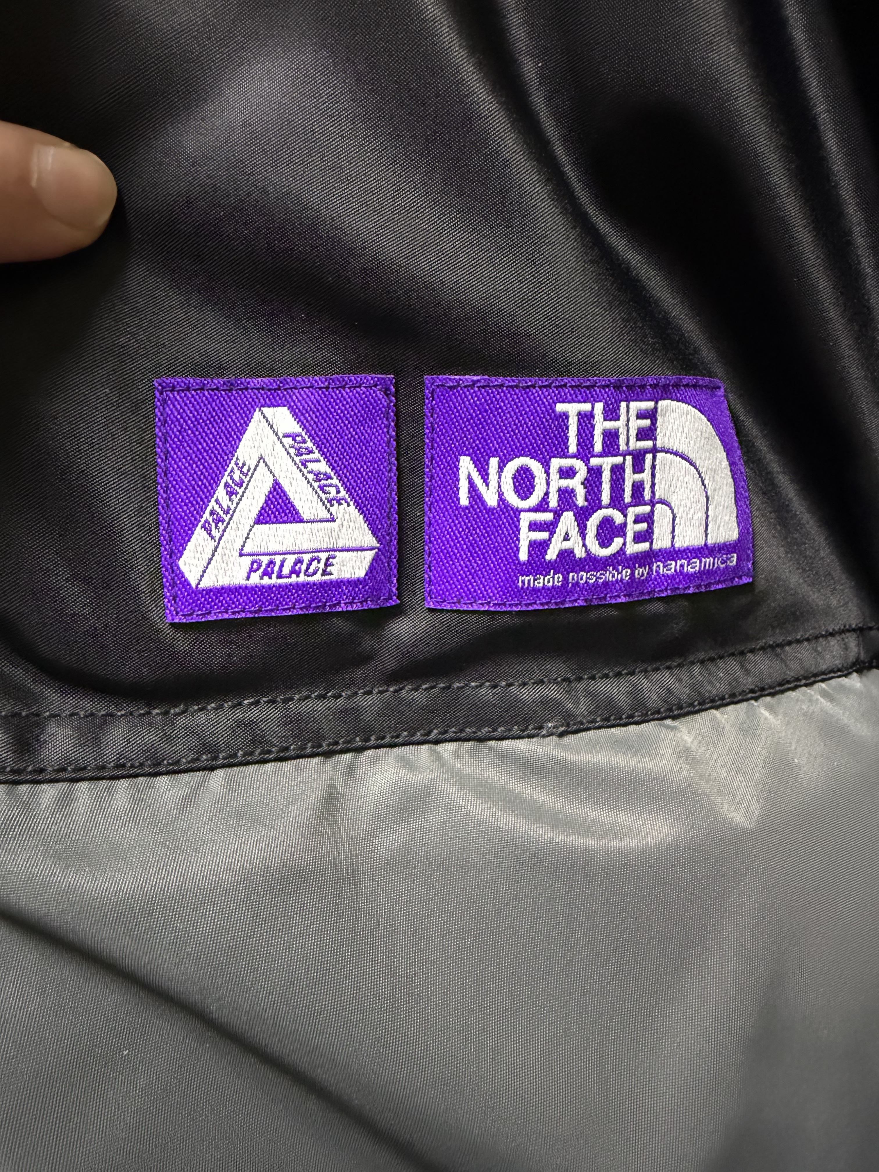 Palace x The North Face Purple Label Windstopper Field Down Jacket Asphalt Gray - 25FW 착용 스타일 - 2