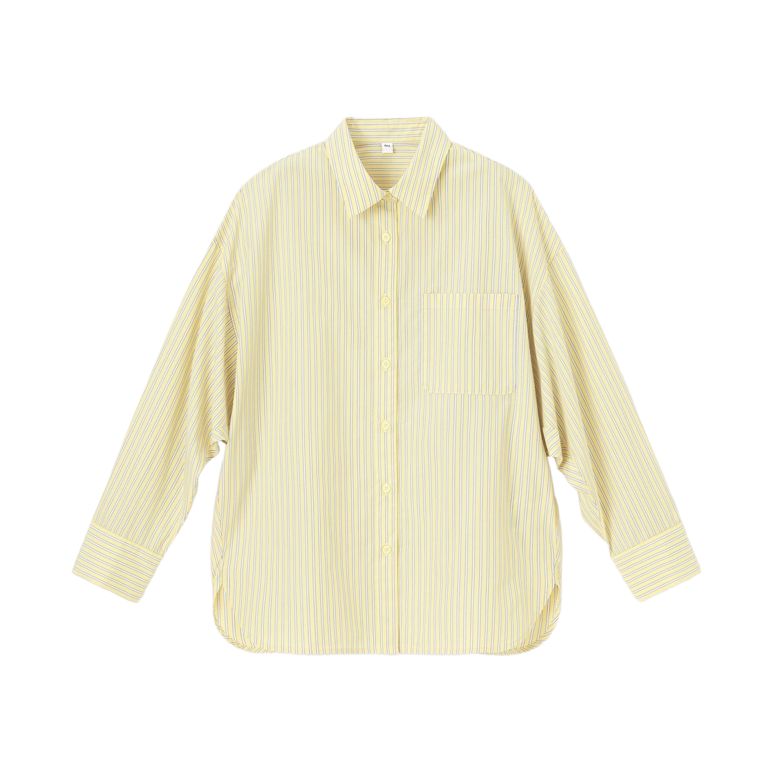 359501-42 (W) GU Dolman Sleeve Striped Shirt Yellow