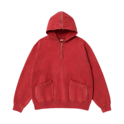 A.Presse Vintage Sailor Hood Half Zip Sweatshirt Red - 26SS