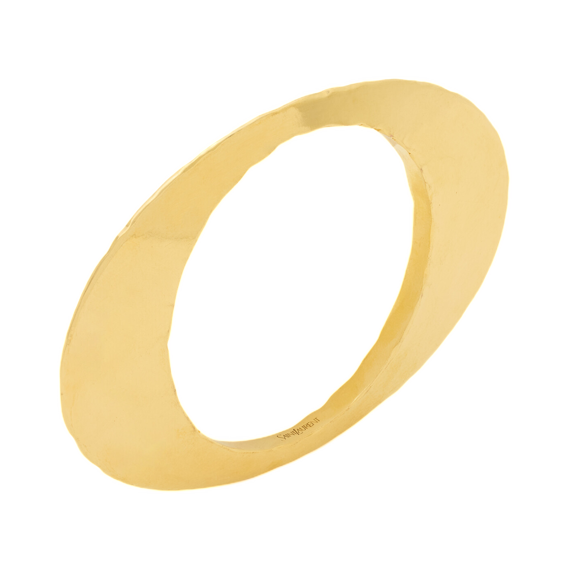 생로랑 블레이드 뱅글 메탈 패티네이티드 골드(Saint Laurent Blade Bangle in Metal Patinated Gold)