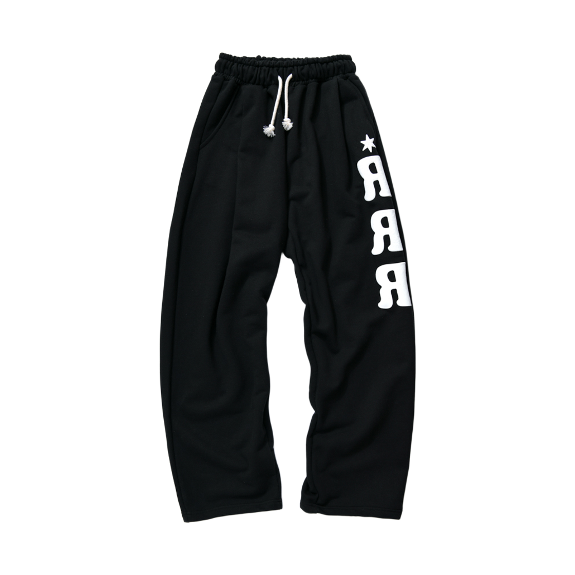 아모우 알알알 원 턱 스웻 팬츠 블랙(AMOU RRR One Tuck Sweat Pants Black)
