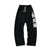 AMOU RRR One Tuck Sweat Pants Black