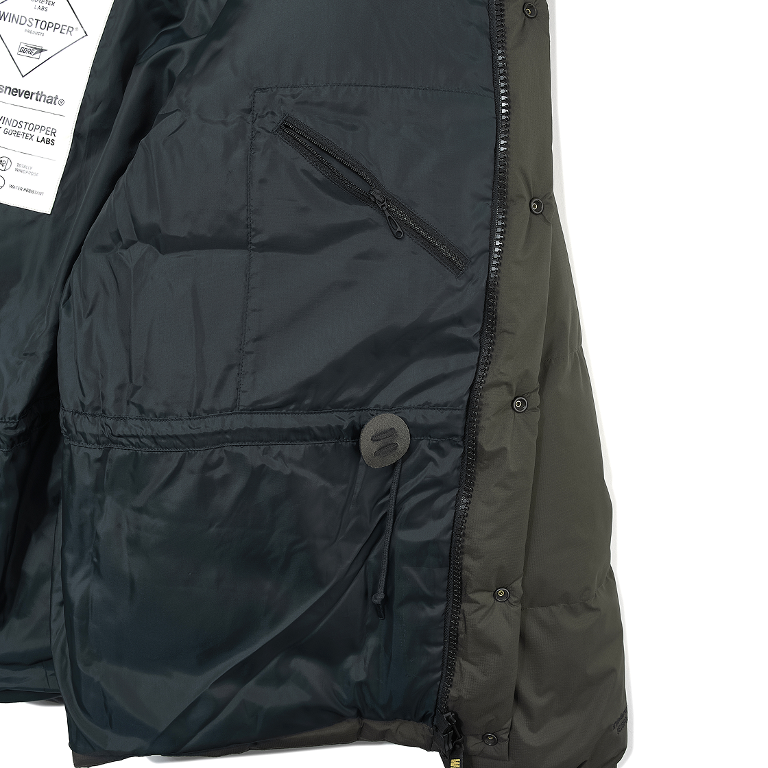디스이즈네버댓 x 고어텍스 윈드스토퍼 익스페디션 다운 자켓 올리브 드랩(Thisisneverthat x Gore-Tex Windstopper Expedition Down Jacket Olive Drab) - 7