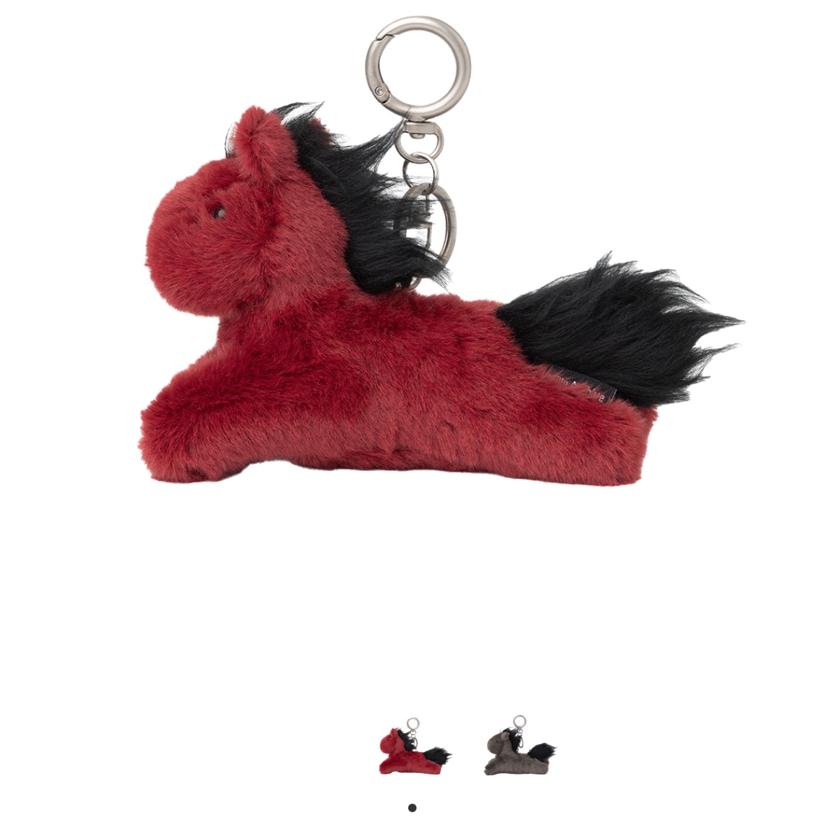 Millo Archive 2026 Memorable Horse Keyring Burgundy 착용 스타일