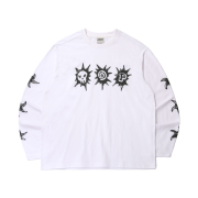 AMOU 3Spot Long Sleeve White