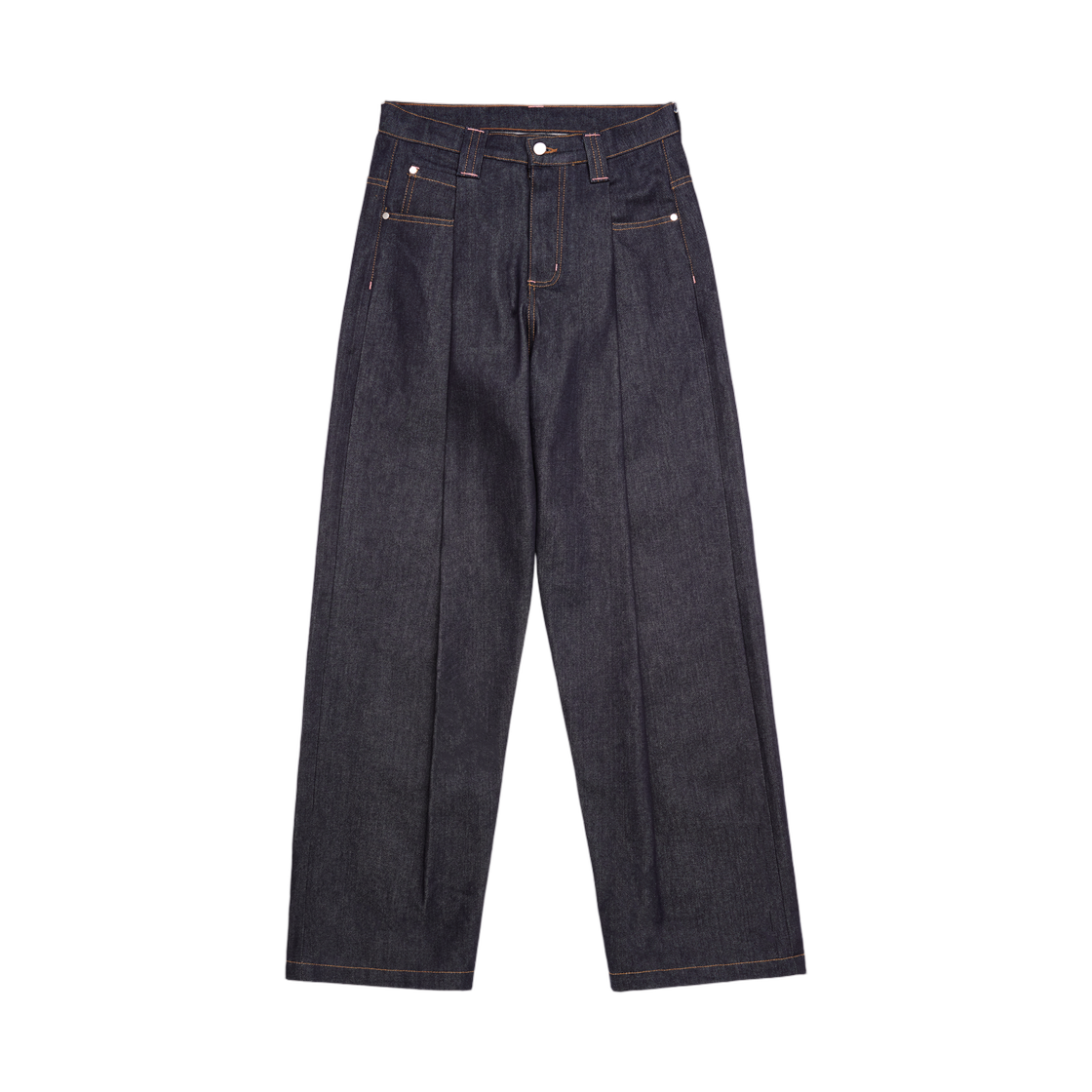 - SKYLRK Pleated Denim Wash Raw