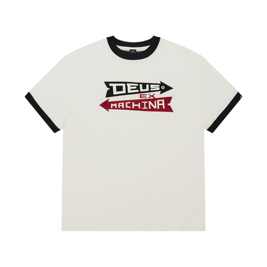 데우스 엑스 마키나 애로우 링거 티셔츠 아이보리(Deus Ex Machina Arrows Ringer T-Shirt Ivory)