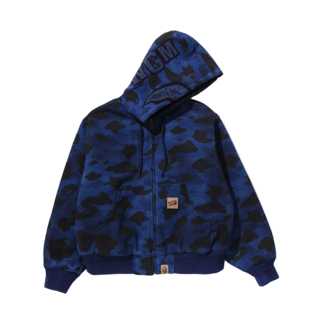 - BAPE Solid 1st Camo Reversible Shark Zip Heavy Jacket Charcoal
