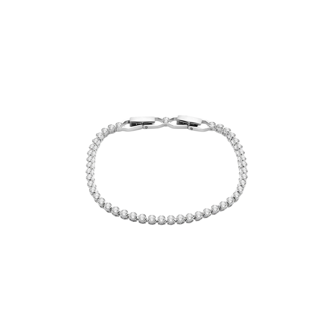 1808960 [15% 쿠폰] (W) Swarovski Emily Bracelet White Rhodium Plated
