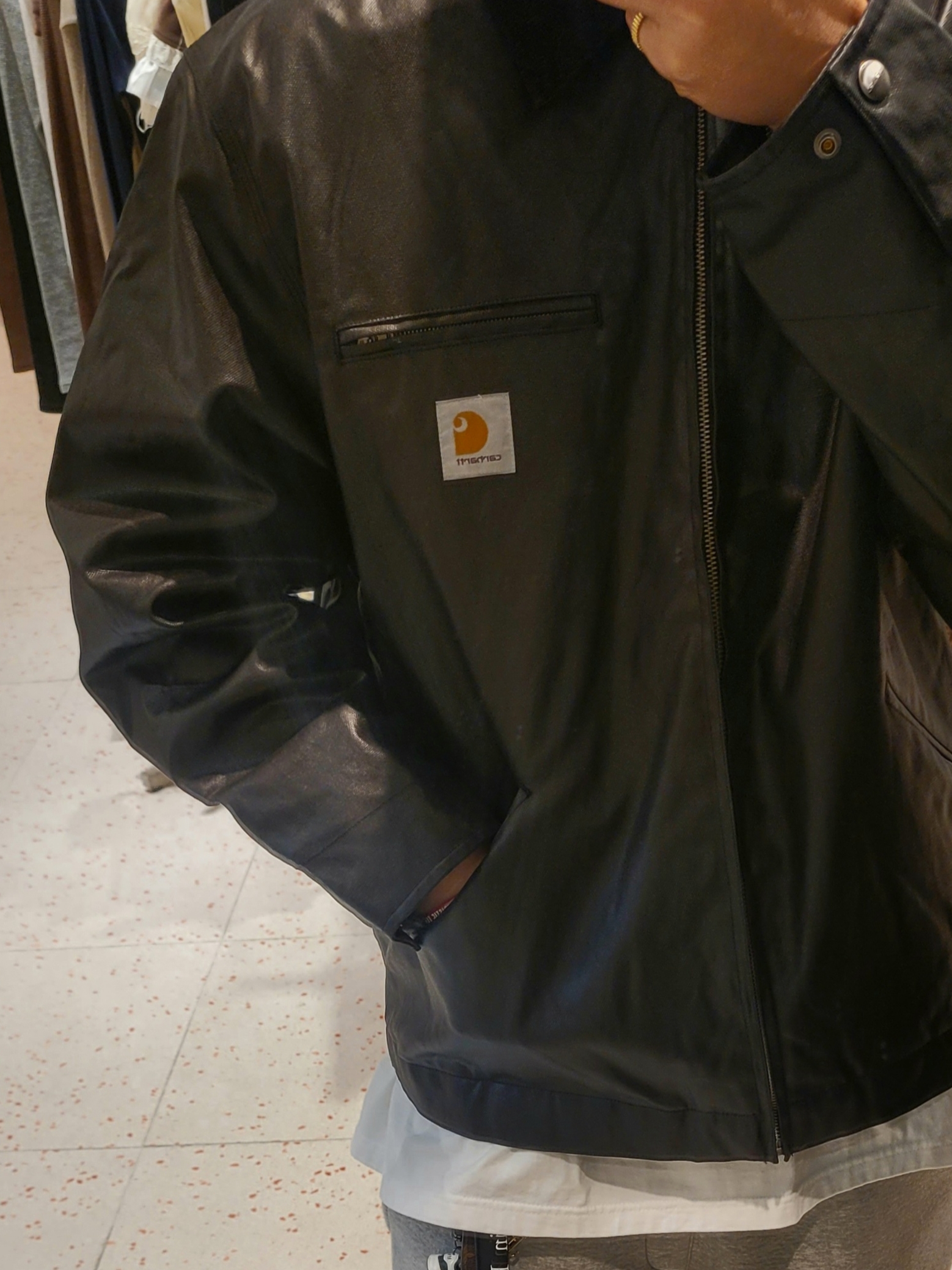 Carhartt WIP OG Dean Work Jacket Black, Boucheron Grosgrain Wedding Band 18K Yellow Gold White Gold 착용 스타일