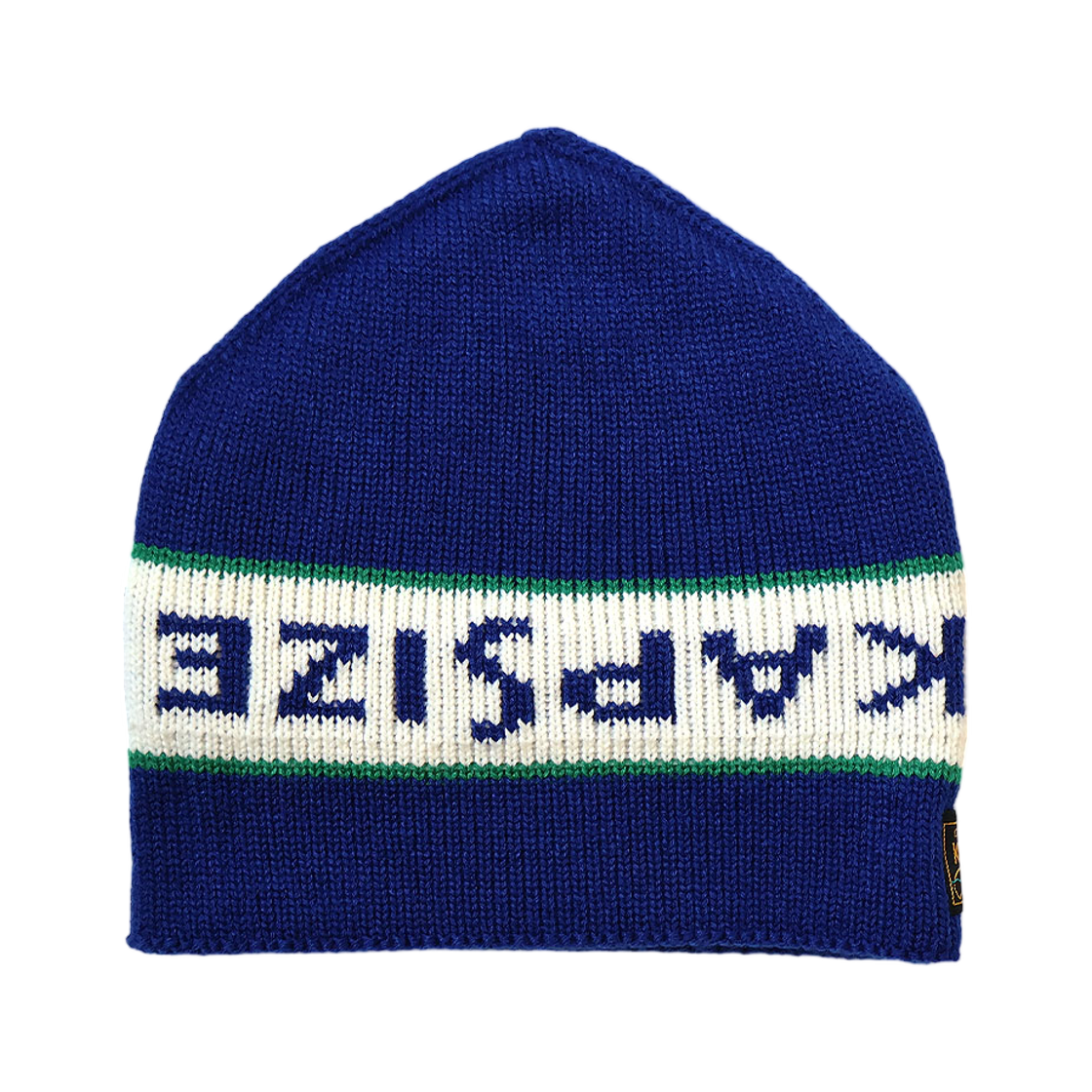 K2512XH567 Kapital 7G Needle-Punched Squid Knit Cap Blue
