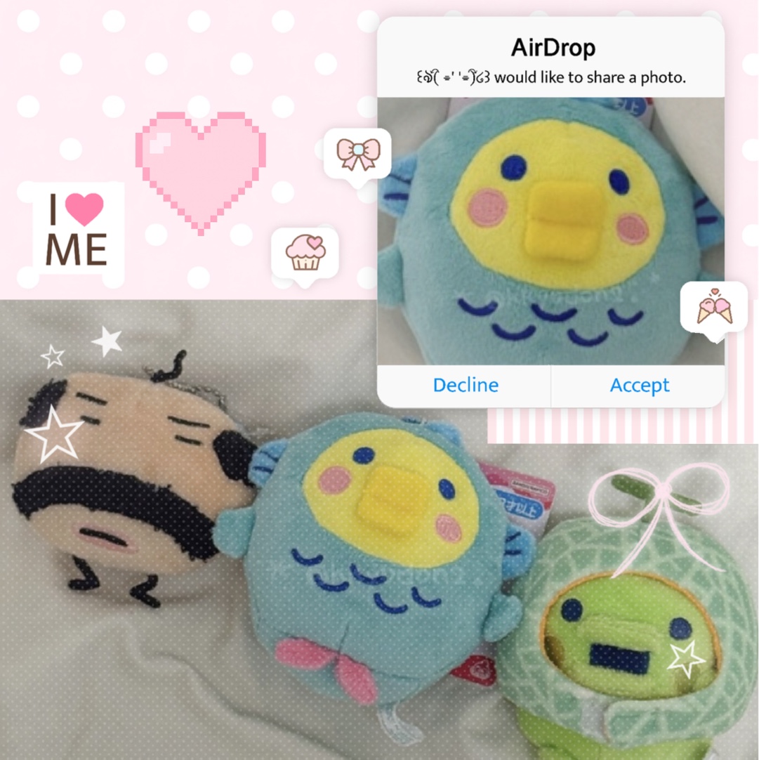 Bandai Tamagotchi x Sanrio Characters Plush Mascot Keychain Sebiretchi 착용 스타일
