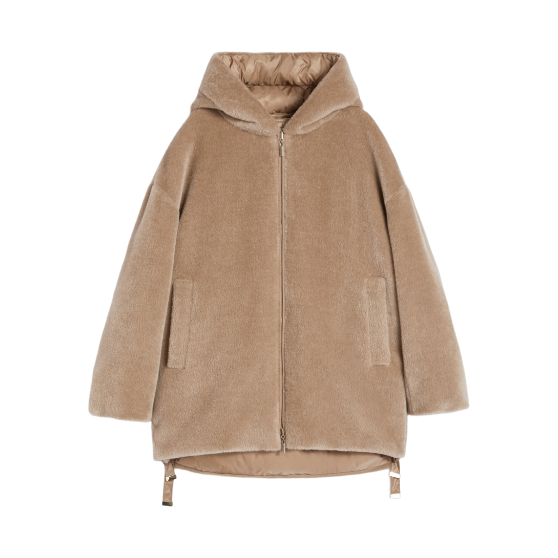 OLIVIA-040 (W) Max Mara The Cube Olivia Reversible Alpaca Wool Padded Jacket Beige
