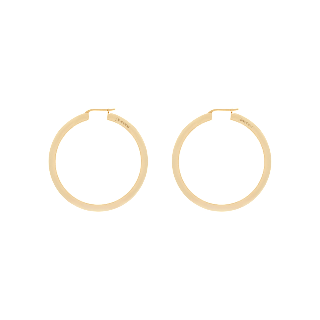 생로랑 후프 이어링 메탈 골드(Saint Laurent Hoop Earrings in Metal Gold) - 2