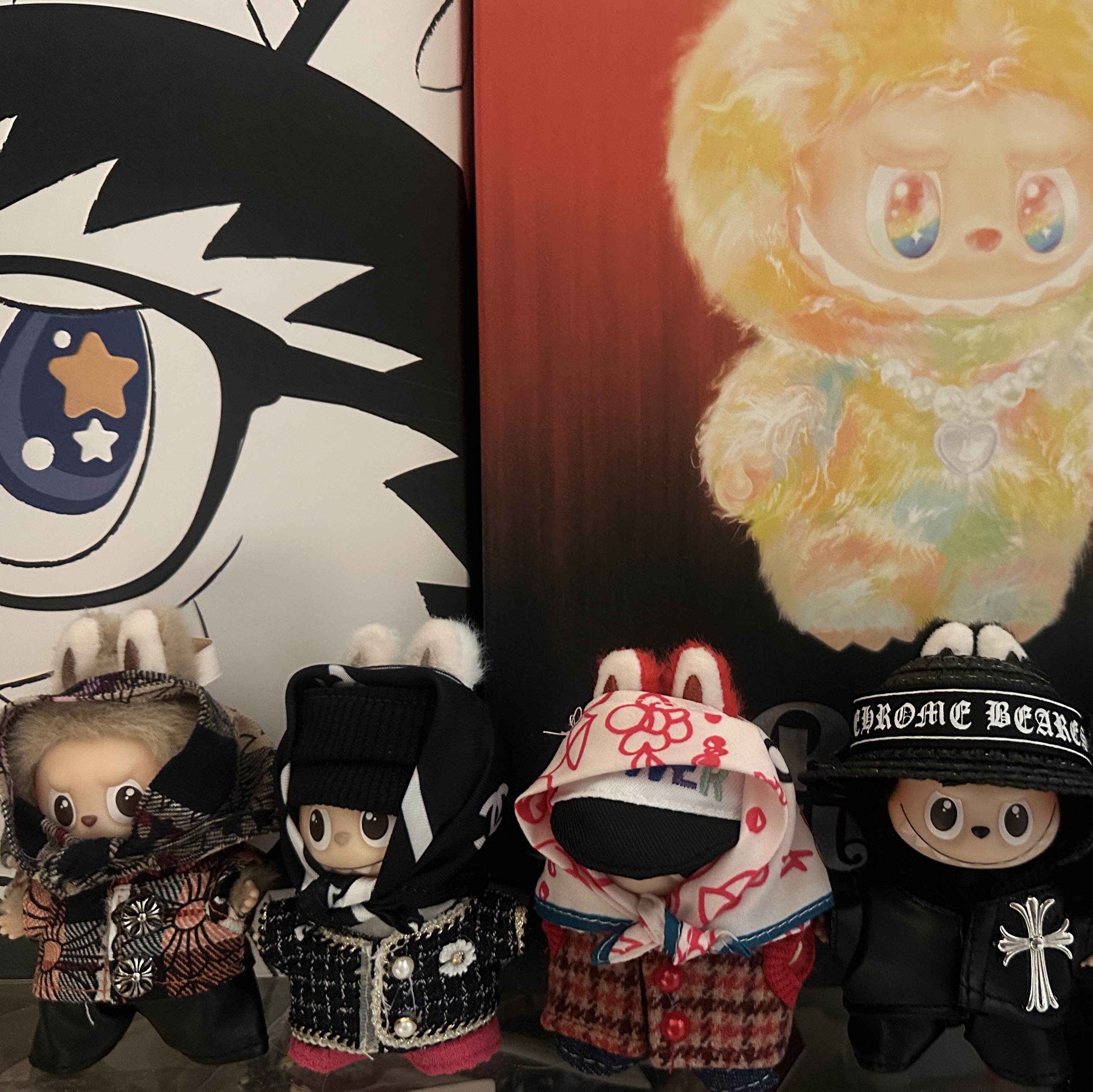 Pop Mart Labubu The Monsters Pin For Love Series Vinyl Plush Pendant (A-M) B (Opened Case), Pop Mart Labubu The Monsters Pin For Love Series Vinyl Plush Pendant (A-M) H (Opened Case) 착용 스타일