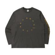 AMOU Star Circle Long Sleeve Charcoal