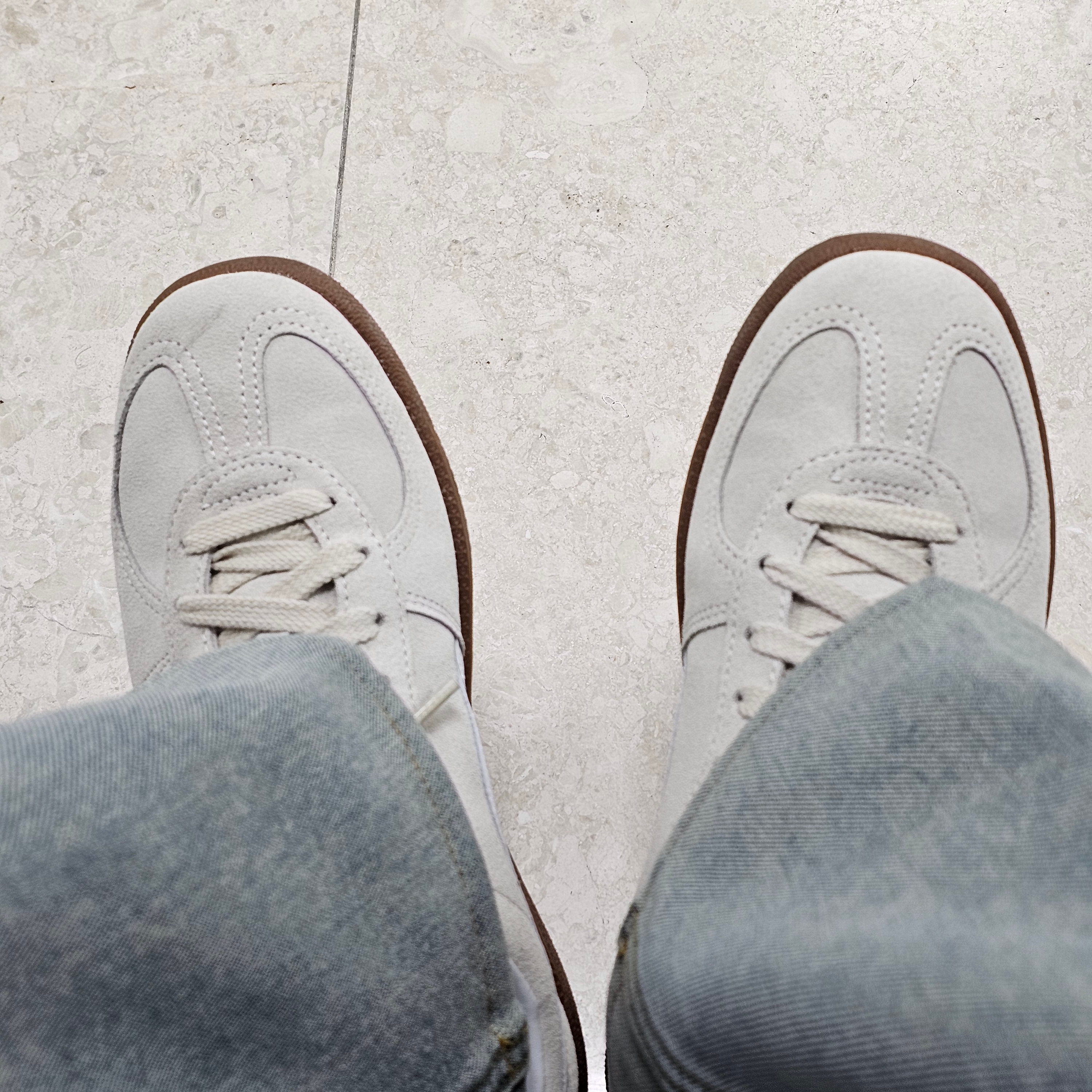 Puma Palermo Alpine Snow White 착용 스타일