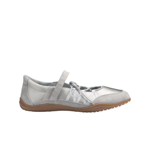 357744-03 (W) GU Lace Up Ballet Sneakers Gray